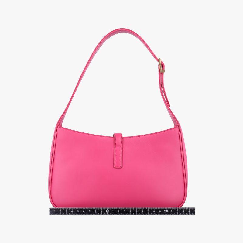 Yves Saint Laurentyves Saint Laurentle 5 A 7 Mini Hobo Rose Red Leather 657228