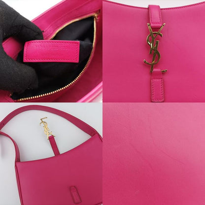 Yves Saint Laurentyves Saint Laurentle 5 A 7 Mini Hobo Rose Red Leather 657228