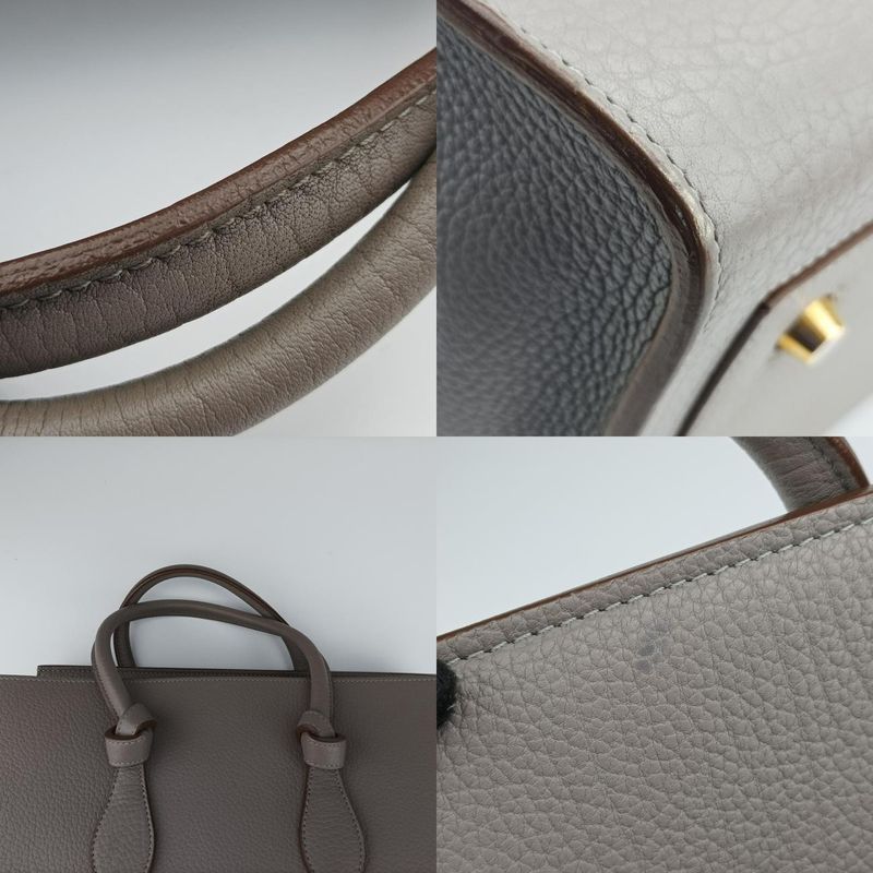 Celine Tie Gray Leather S-ce-4144