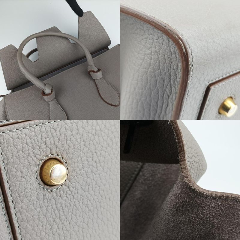 Celine Tie Gray Leather S-ce-4144