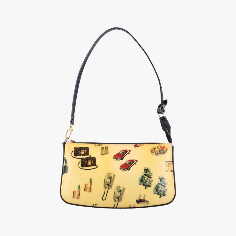 Louis Vuittonpochette Accessoire Sticker Bronze And Multi Vernis M90928 Dr0175