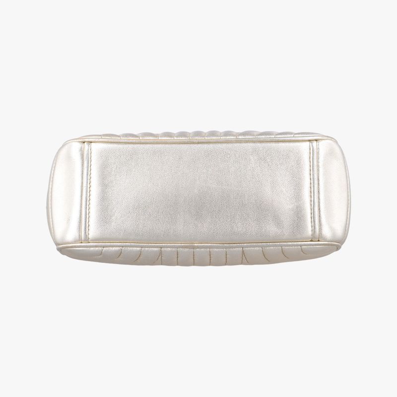 Prada Diagonal Gold Leather 1bh08431 O