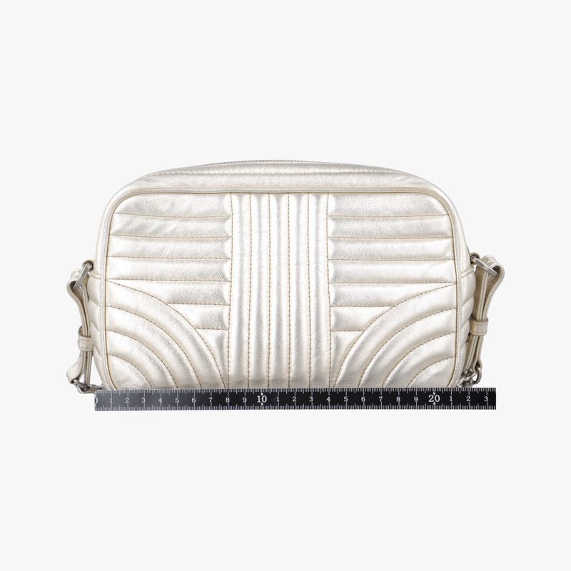 Prada Diagonal Gold Leather 1bh08431 O