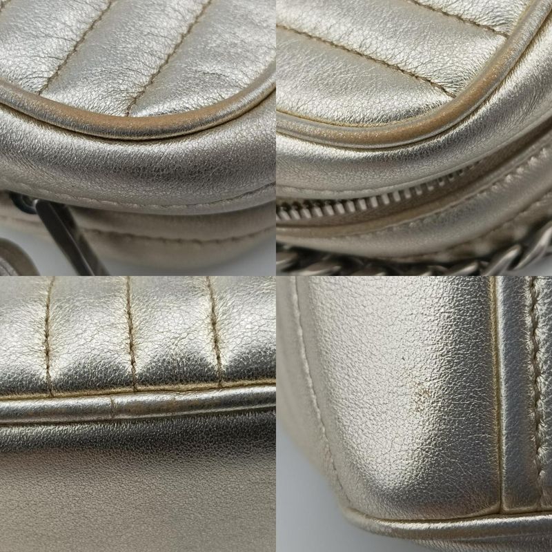 Prada Diagonal Gold Leather 1bh08431 O