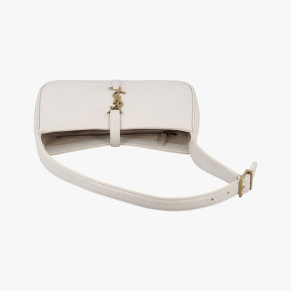 Yves Saint Laurentyves Saint Laurentle 5 A 7 Mini Hobo White Leather 657228