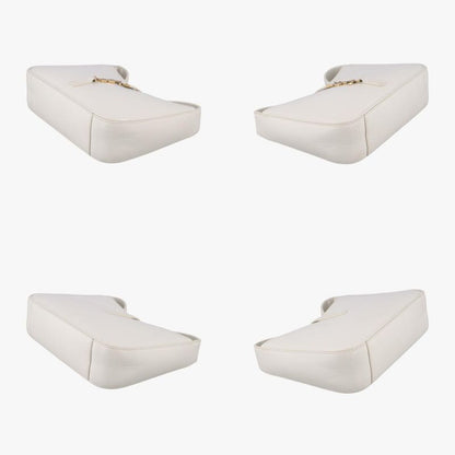 Yves Saint Laurentyves Saint Laurentle 5 A 7 Mini Hobo White Leather 657228