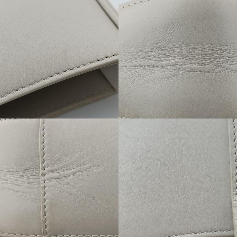 Yves Saint Laurentyves Saint Laurentle 5 A 7 Mini Hobo White Leather 657228