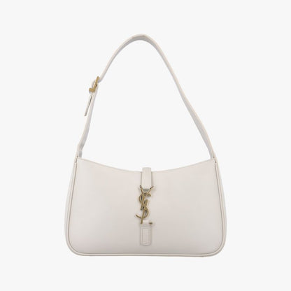 Yves Saint Laurentyves Saint Laurentle 5 A 7 Mini Hobo White Leather 657228