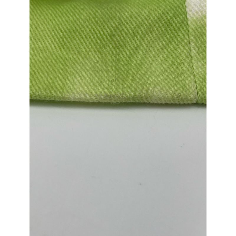 Celine Light Green Die-dyed Denim Skirt 34