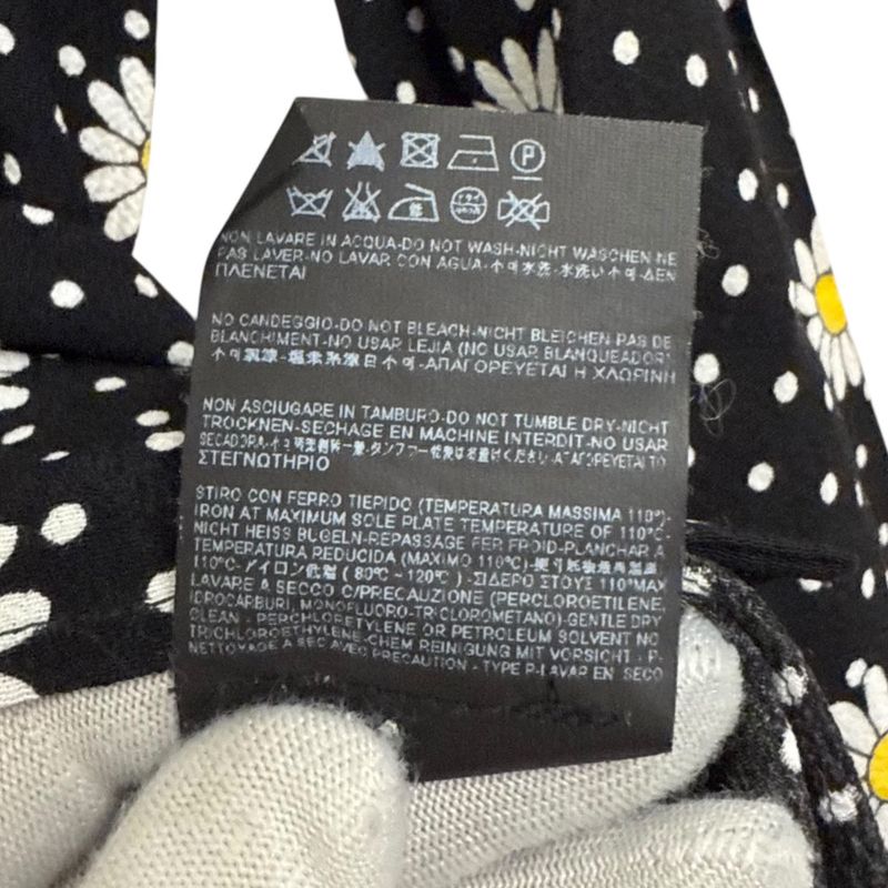 Saint Laurent Paris Eddy Period Long Sleeve Flower Dot Pattern Shirt Size 34