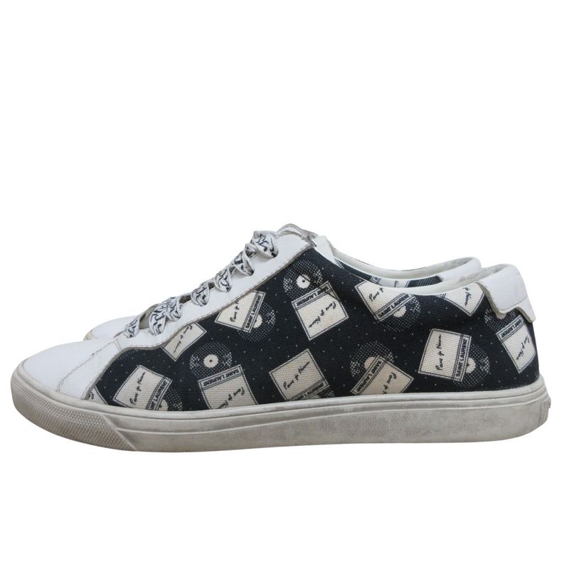 Saint Laurent Paris Canvas Sneakers Size 39 1/2 Equivalent to 25.0cm (9.84in)