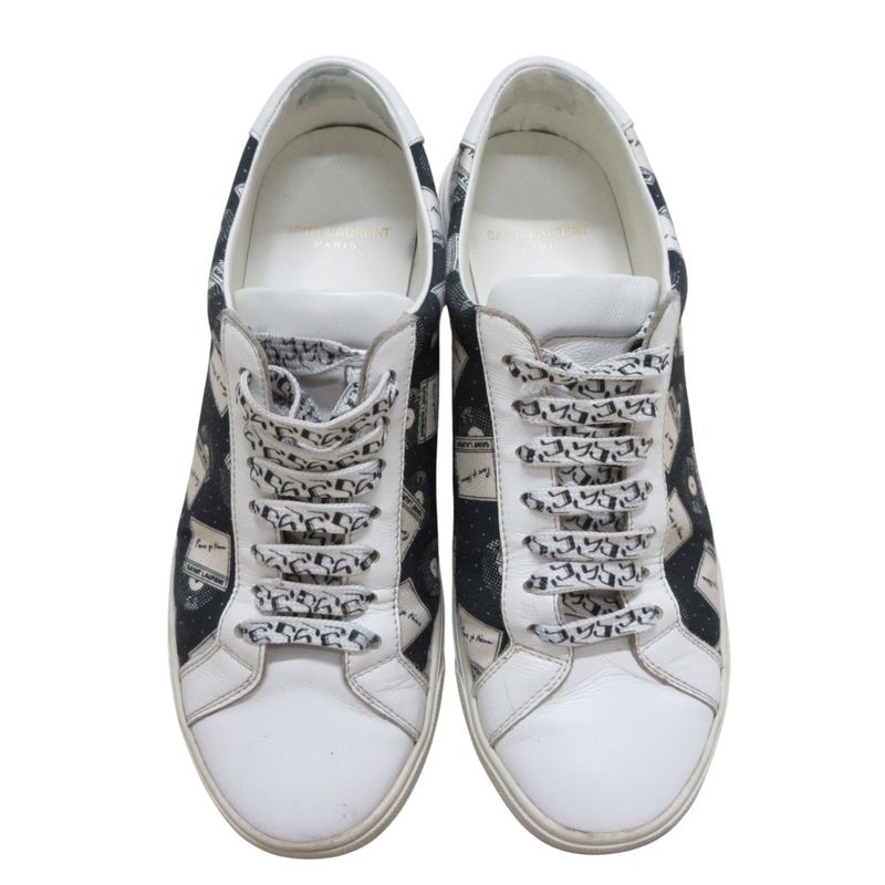 Saint Laurent Paris Canvas Sneakers Size 39 1/2 Equivalent to 25.0cm (9.84in)