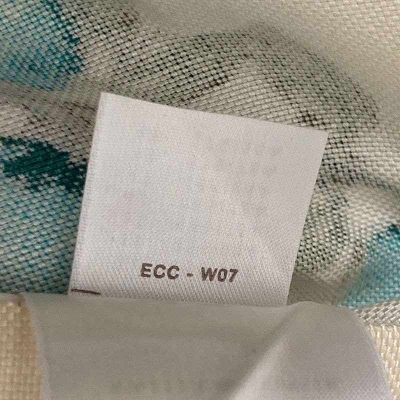 Louis Vuitton Linen Silk Print Knee-Length Skirt 38 White and Blue Ladies Used