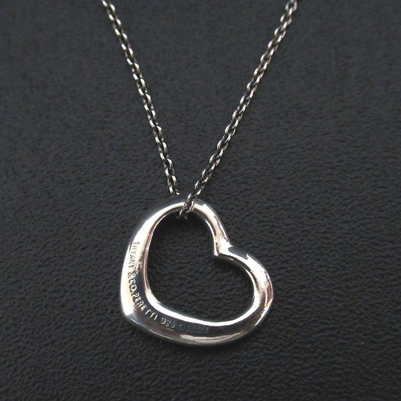 Tiffany & Co Tiffany & Co Elsa Peretti Open Heart Necklace Sv925 Silver Ladies