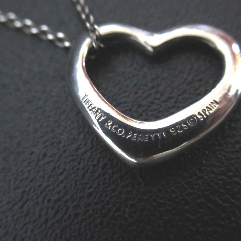 Tiffany & Co Tiffany & Co Elsa Peretti Open Heart Necklace Sv925 Silver Ladies