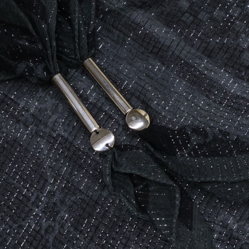 Gucci Shawl With Horsebit Pattern Lame Charm