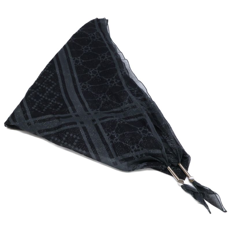 Gucci Shawl With Horsebit Pattern Lame Charm