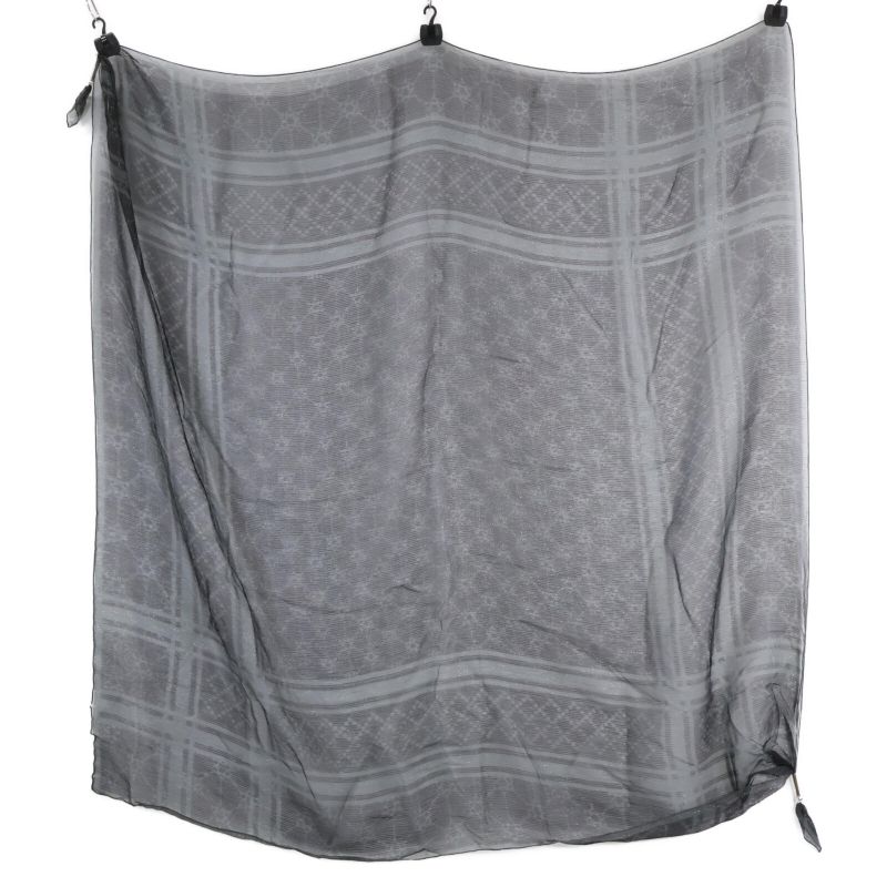 Gucci Shawl With Horsebit Pattern Lame Charm