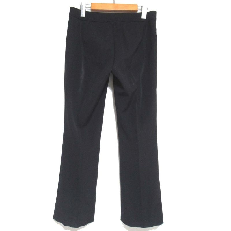 Gucci Tom Ford Period Belted Flared Slacks Pants 121956 Size 40 Black Women's