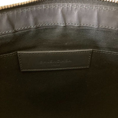 Good Balenciaga Clutch Bag Black and Natural Men Women Used