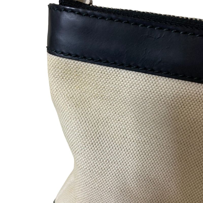 Good Balenciaga Clutch Bag Black and Natural Men Women Used