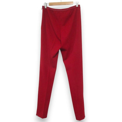 Prada Hem Zip Knit Pants Size 46 Red Women's Used