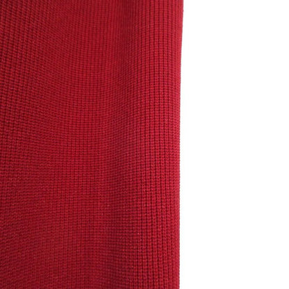 Prada Hem Zip Knit Pants Size 46 Red Women's Used