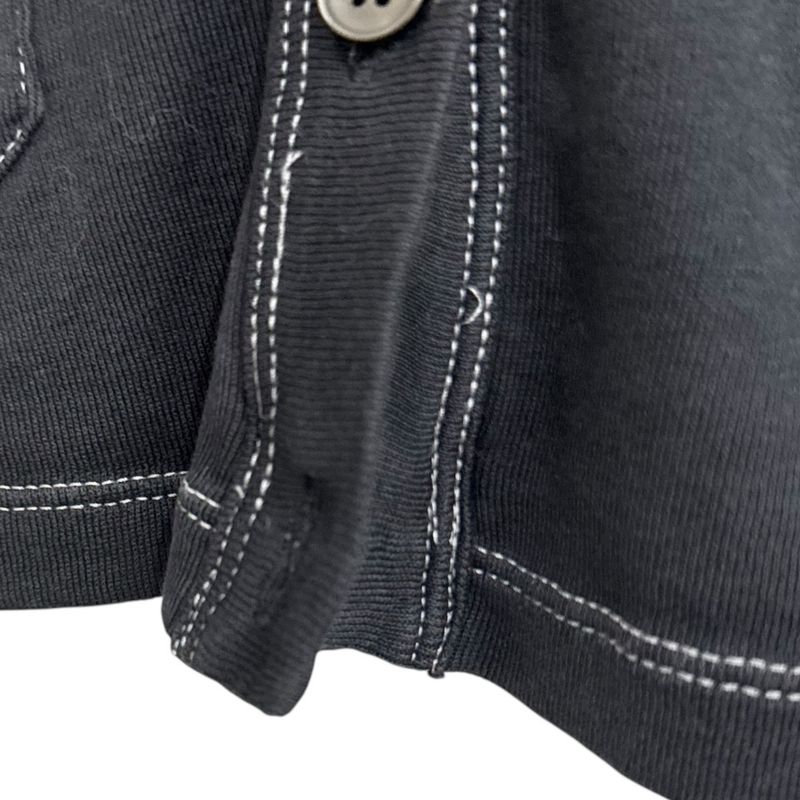 Good Prada Sport Short Length Cardigan Size S Charcoal Gray Women Used