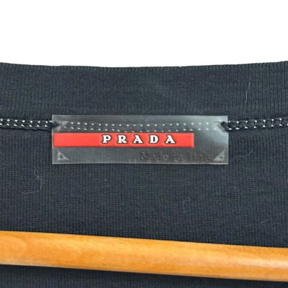 Good Prada Sport Short Length Cardigan Size S Charcoal Gray Women Used