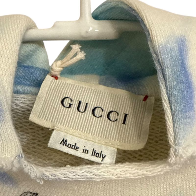 Unused Gucci Yuko Higuchi Tie-Dye Pattern Short Sleeve Hoodie Pullover Hoodie
