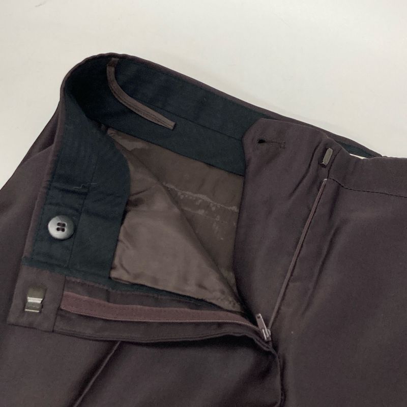 Prada P2062 Bordeaux Satin Slacks Pants 40