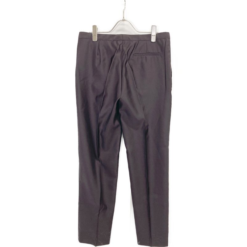 Prada P2062 Bordeaux Satin Slacks Pants 40