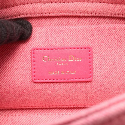 Dior Handbag Lady D-Joy Medium Canage Pink Denim Lady D-Joy Bag Medium Ladies