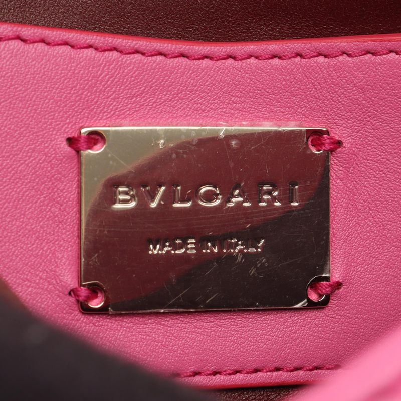 Bvlgari Bvlgari Handbag Serpenti Cabochon Pink Leather Serpenti Cabochon 2way
