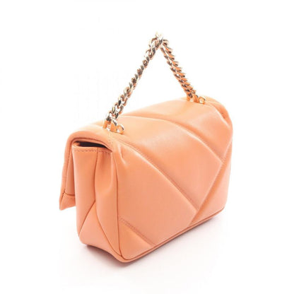 Bvlgari Bvlgari Handbag Serpenti Cabochon Coral Orange Leather Serpenti