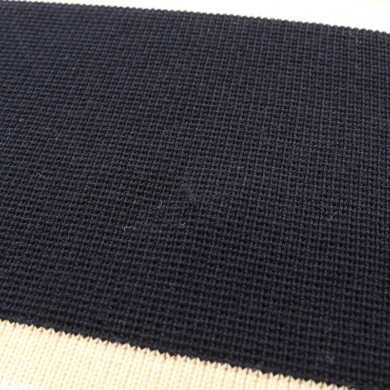 Louis Vuitton Dress Navy Beige Wool Knit Dress Women's Used a