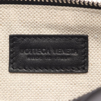 Bottega Veneta Shoulder Bag Intrecciato Barrel 777391 Black Leather Intrecciato