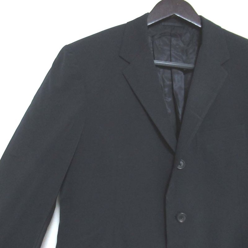 Cleaned Prada Stretch 3B Single Tailored Jacket 46 Size Navy Men's Used
