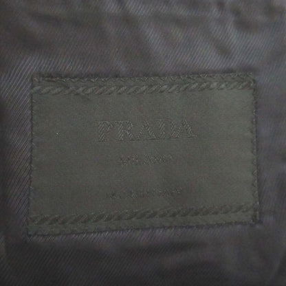 Cleaned Prada Stretch 3B Single Tailored Jacket 46 Size Navy Men's Used