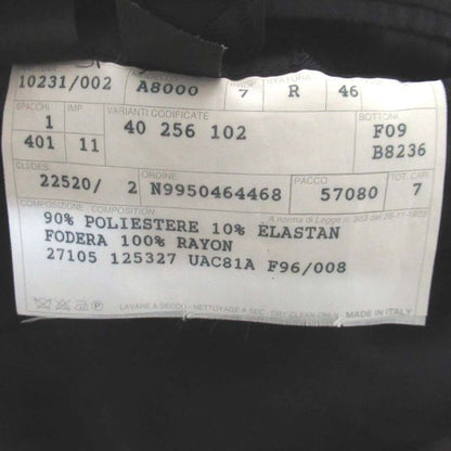 Cleaned Prada Stretch 3B Single Tailored Jacket 46 Size Navy Men's Used