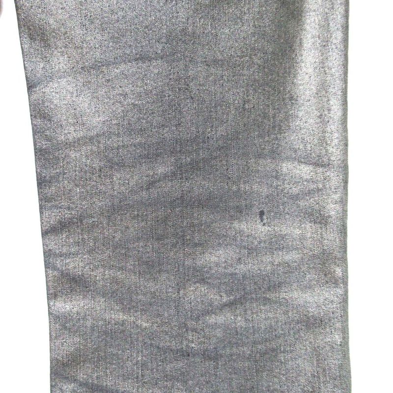 Good Christian DIOR Zip Up Hem Cording Denim Pants Jeans F38 Metallic Gray