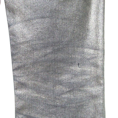 Good Christian DIOR Zip Up Hem Cording Denim Pants Jeans F38 Metallic Gray