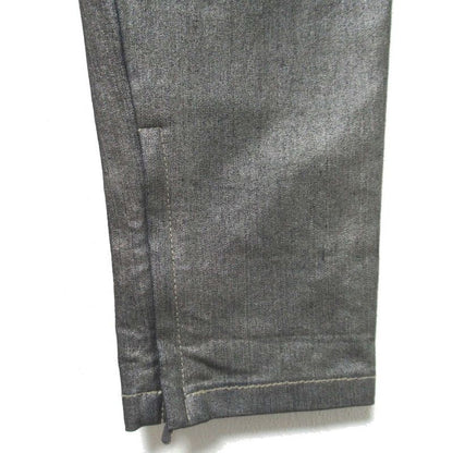 Good Christian DIOR Zip Up Hem Cording Denim Pants Jeans F38 Metallic Gray