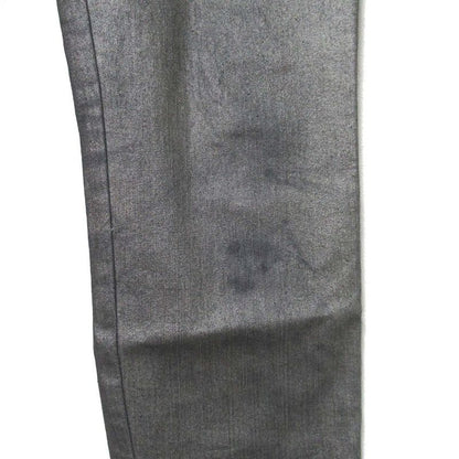 Good Christian DIOR Zip Up Hem Cording Denim Pants Jeans F38 Metallic Gray