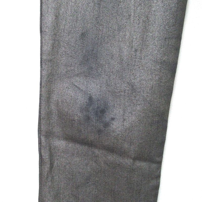 Good Christian DIOR Zip Up Hem Cording Denim Pants Jeans F38 Metallic Gray