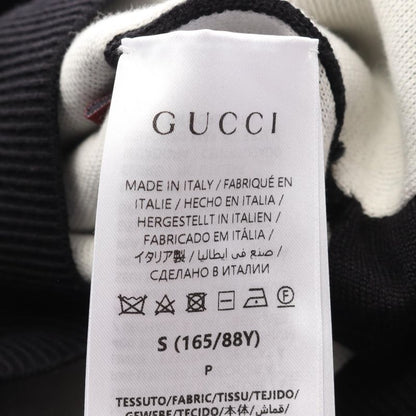 Gucci Dress Logo Intarsia 789679 Black Cotton Wool Dress Women Used C