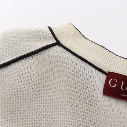 Gucci Dress Logo Intarsia 789679 Black Cotton Wool Dress Women Used C