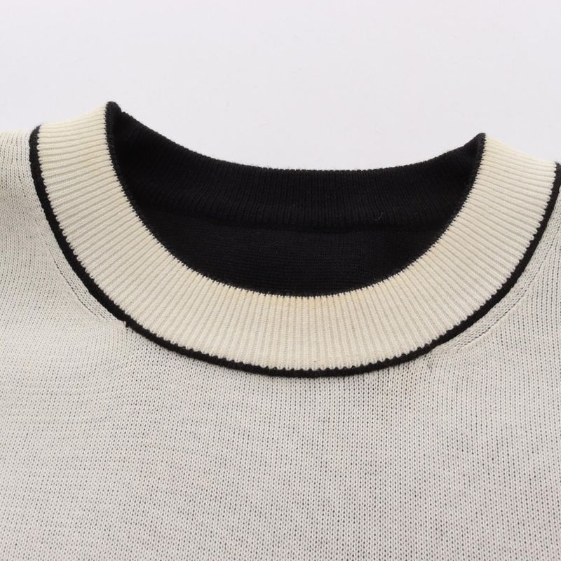 Gucci Dress Logo Intarsia 789679 Black Cotton Wool Dress Women Used C
