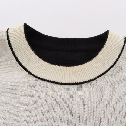 Gucci Dress Logo Intarsia 789679 Black Cotton Wool Dress Women Used C