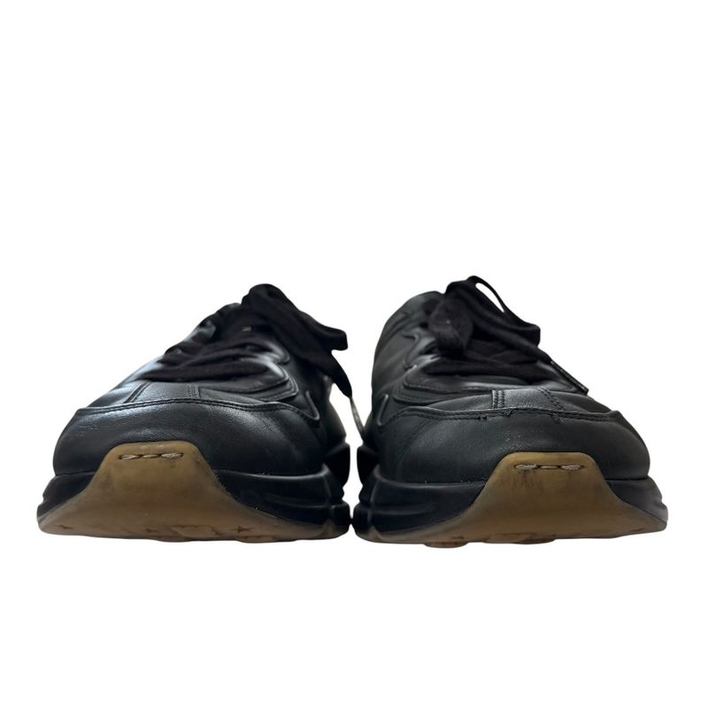 Gucci Lytton Leather Logo Low Cut Sneakers 7 26cm (10.24in) Equivalent Black